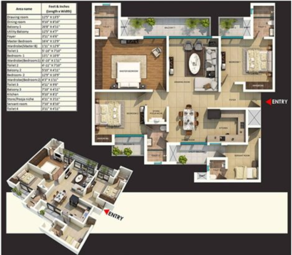 3 BHK Apartments